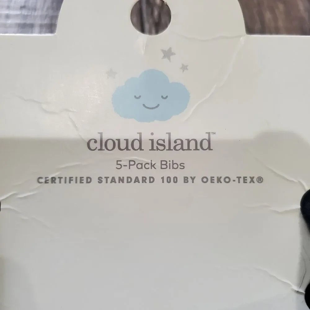 cloud island fun bib